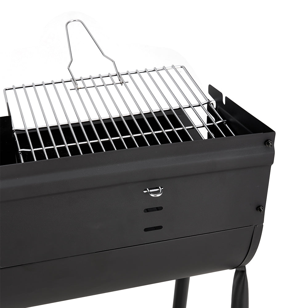 Outdoor Garden Charcoal Grill With Rear Baffle