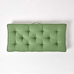 Cotton 2 Seater Booster Cushion | 50cm x 100cm | Forest Green