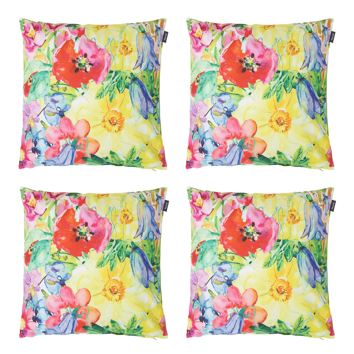 Indoor Outdoor Cushion Set Of 4 Water Resistant Cushions