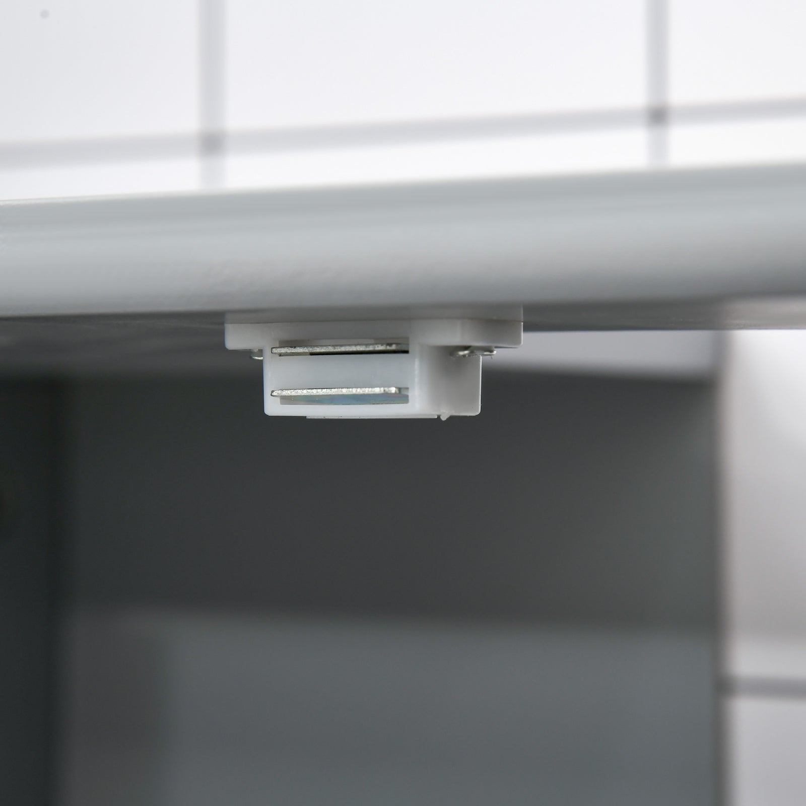 Under-sink Storage Cabinet Adjustable Shelf Drain Hole | One Size | Gray