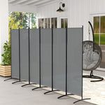 Outsunny Garden Privacy Screen Foldable 6 Panel Room Divider