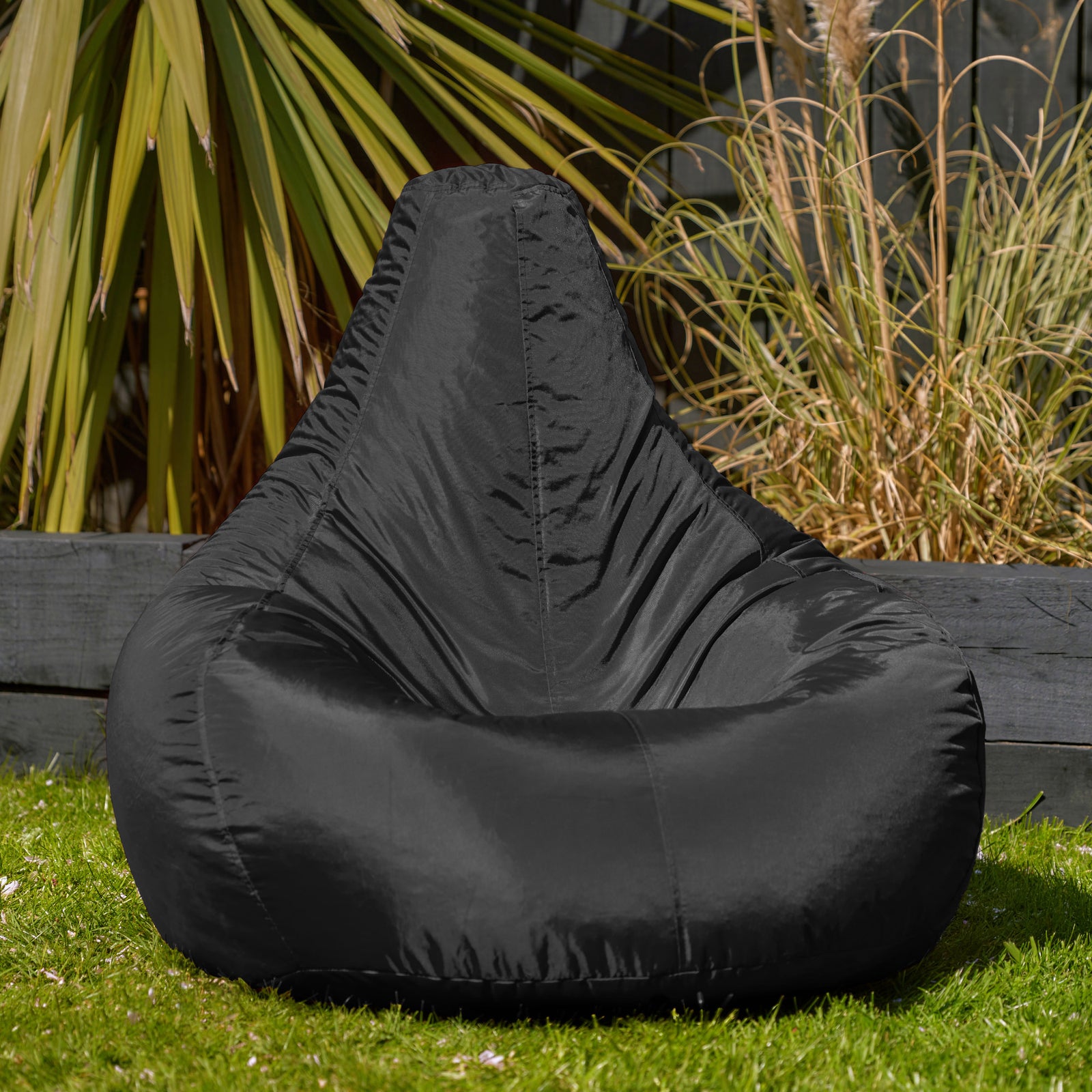 Recliner Indoor Outdoor Bean Bag Chair | Black