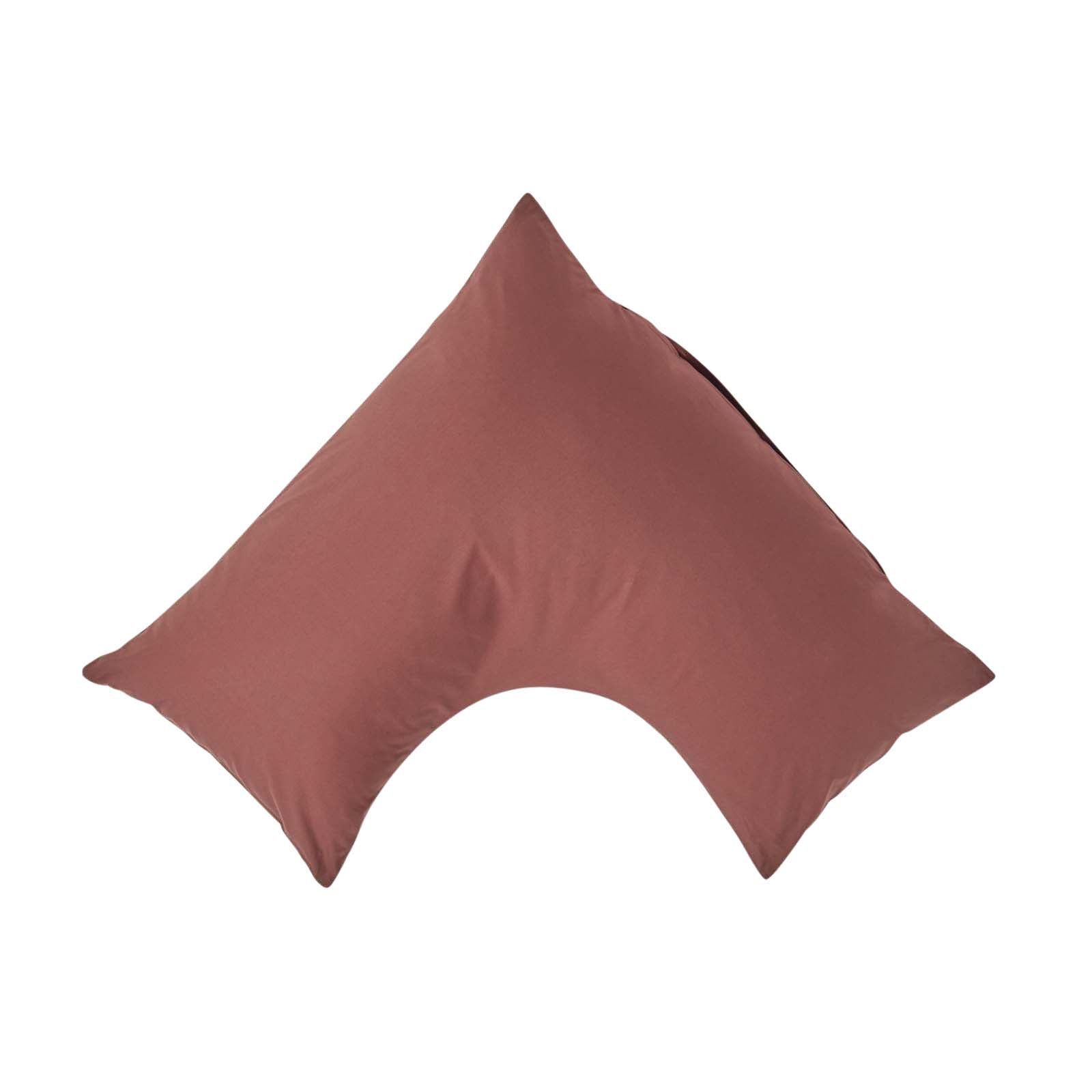Egyptian Cotton V Shaped Pillowcase 200 Tc | V Shape | Chocolate