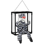 Voice Activated Animatronics Hinging Skeleton Halloween Decoration