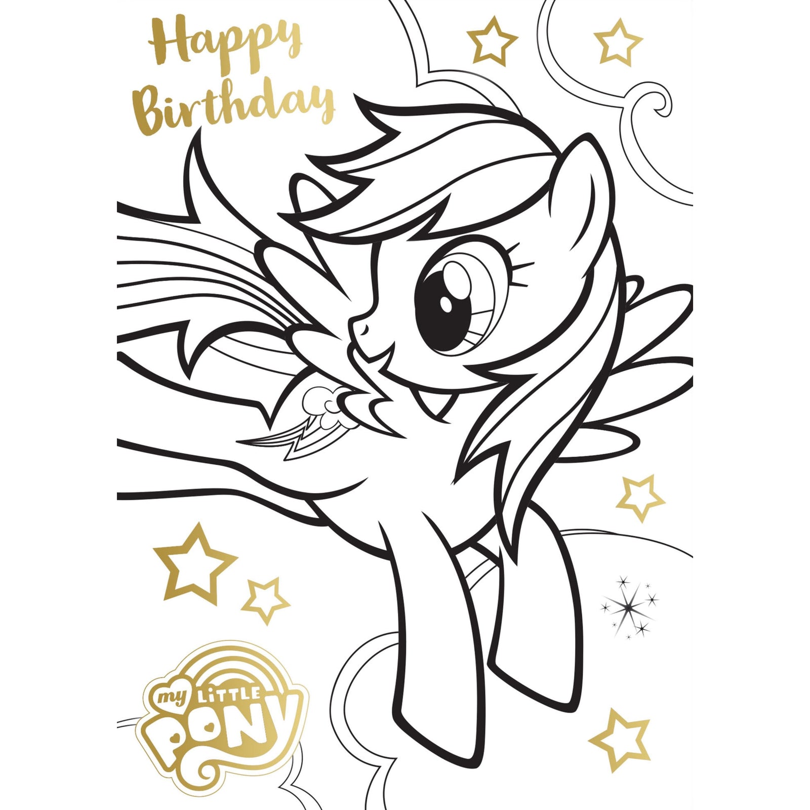 Colour In Birthday Card Official Product