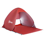2-3 Person Pop Up Tent Camping Tent Sun Shade Shelter | Red