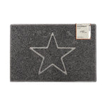 Star Embossed Doormat | Large | Grey