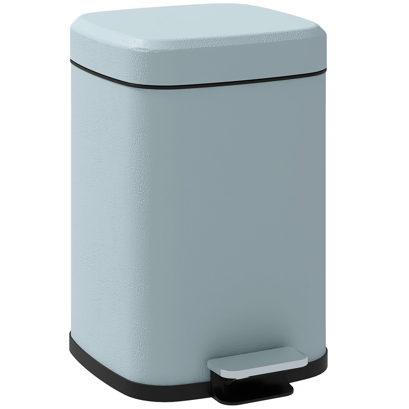 12/20l Kitchen Pedal Bin Metal Rubbish Bin Soft-close Lid | Medium | Light Green