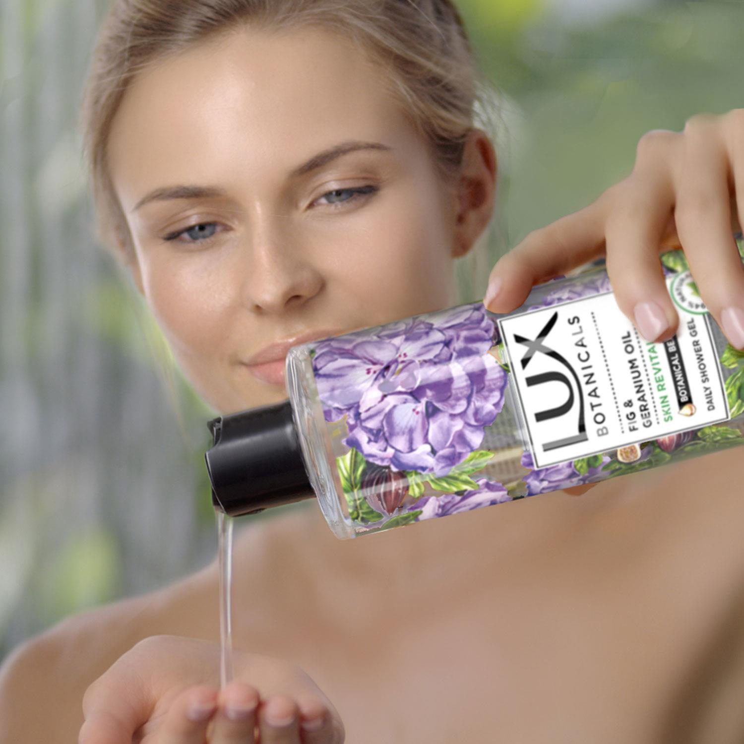 Daily Shower Gel Fig & Geranium Oil Skin Revitalise, 3x 500ml