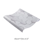 3d Hexagonal Modern Pvc Wallpaper Home Wall Decoration
