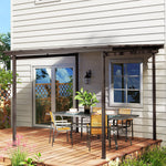 3 X 3(m) Waterproof Metal Pergola Easy To Assemble Lean To