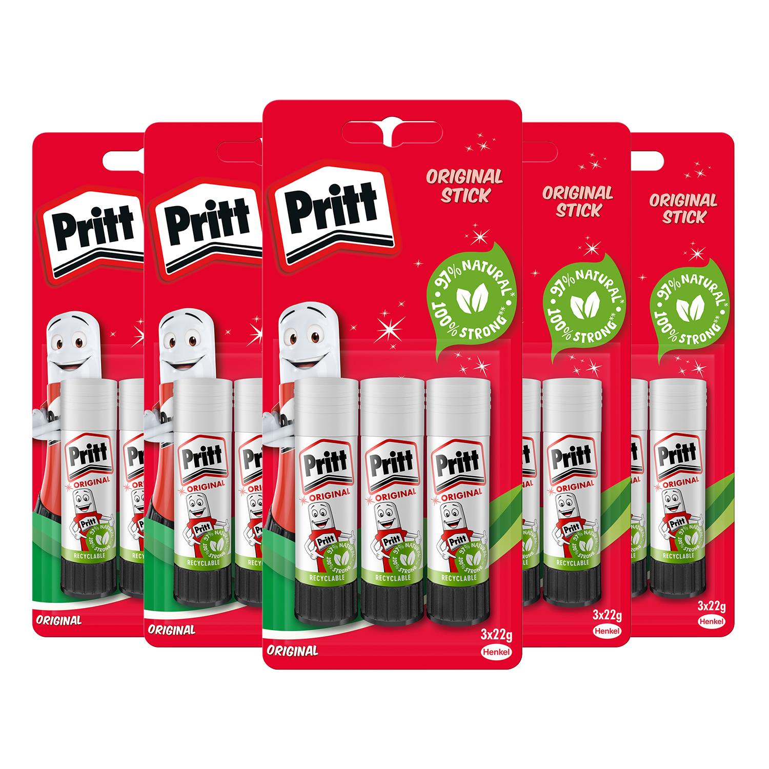 Glue Sticks, Child-friendly & Strong-hold Adhesive 22 G, 15 Sticks