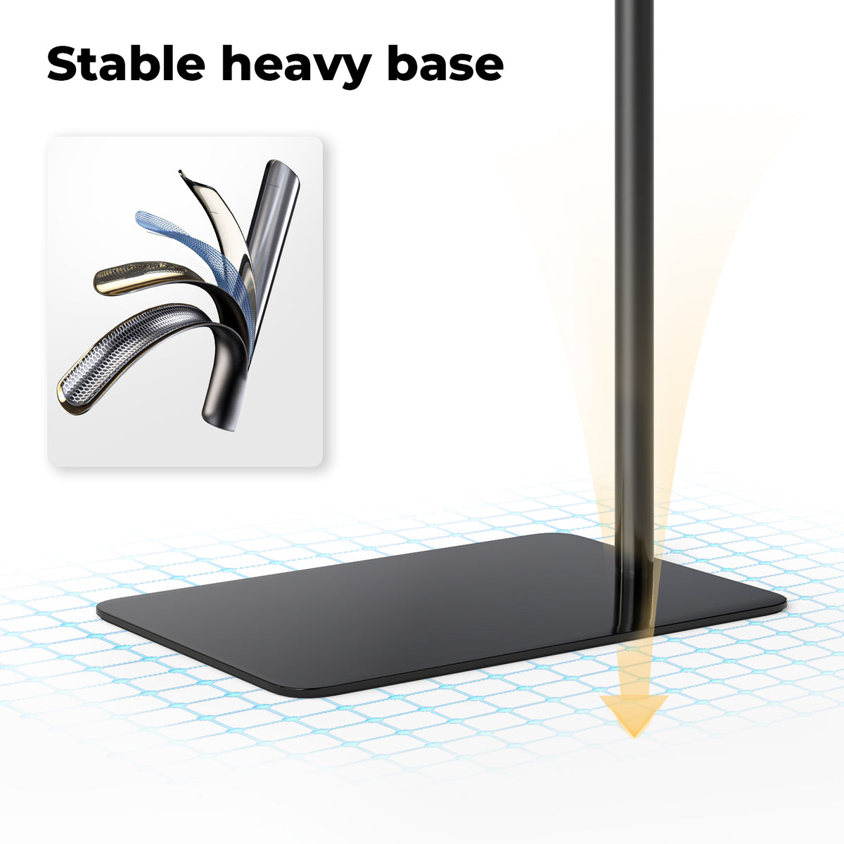 Emitto Led Lash Light Half Moon Lamp For Lash Extension Tattoo Aluminium Alloy