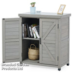 Wooden Garden Storage Cabinet (Grey)