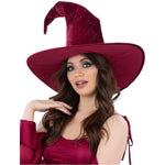 Velour Witch Hat | Burgundy