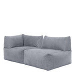 Tetra Cord Recliner & Corner Sections | Charcoal