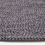 Melange Braided Rug | 200cm | Black & Grey