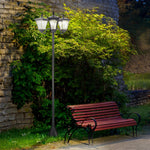Outdoor Garden Solar Light With Base Bollard Lamp