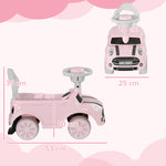 Ride On Car Foot To Floor Sliding Car W/ Air Horn | Pink
