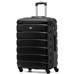 25" Medium Suitcase Check-in Hold Luggage Hard Shell 4 Wheels Tsa Lock | Medium | Black