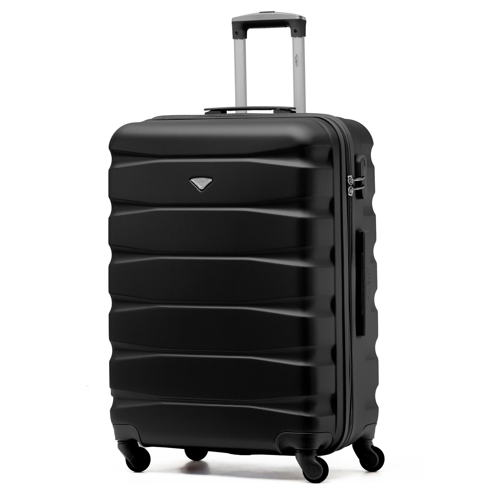 25" Medium Suitcase Check-in Hold Luggage Hard Shell 4 Wheels Tsa Lock | Medium | Black