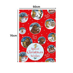 Christmas Wrapping Paper 2 Sheets & 2 Tags