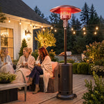 Gas Patio Heater W/ Table Tray, 13 Kw Propane Outdoor Heater, Brown
