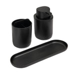 Recycled Bathroom Set - Set of three ReBorn Bathroom products - Made in the UK | Graphite Black