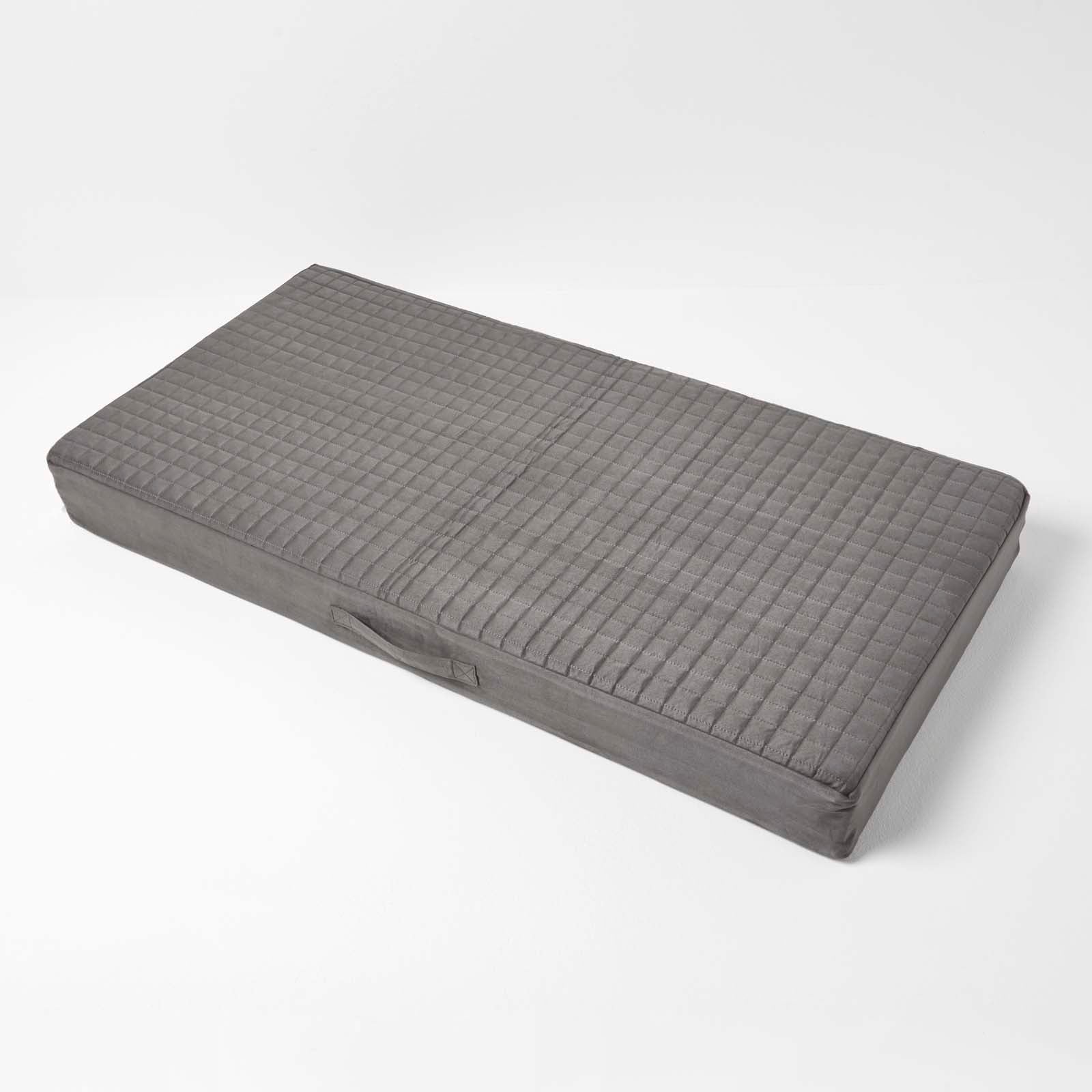 Quilted Polyester 2 Seater Orthopaedic Booster Cushion Cover | 50cm x 100cm | Grey