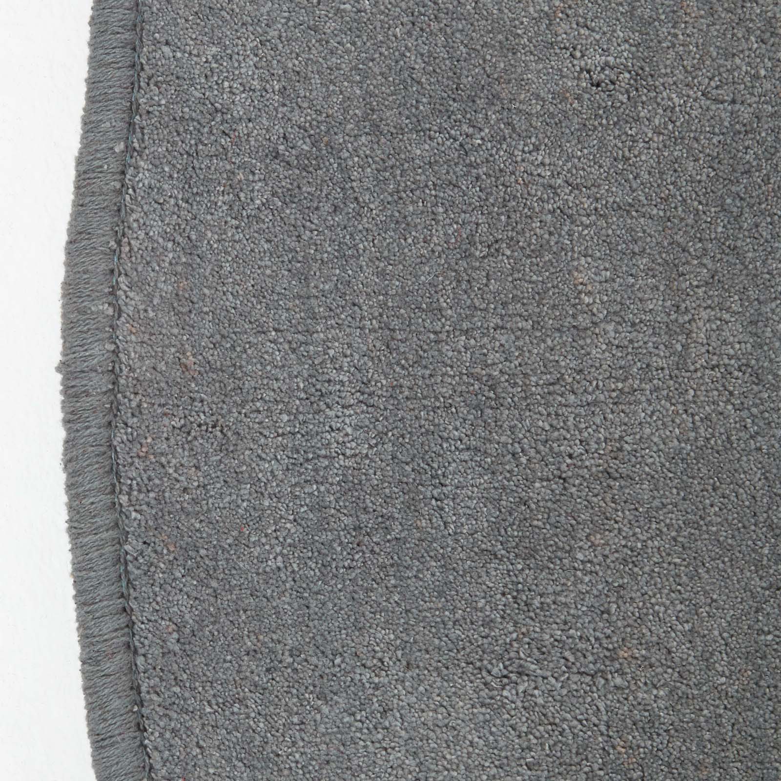 Hand Tufted Plain Cotton Large Round Rug | 150cm | Grey