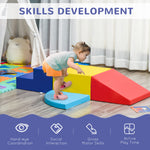 4-piece Soft Play Set Climb And Crawl Foam Activity Toys | Red