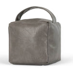 Faux Leather Weighted Door Stop | Grey