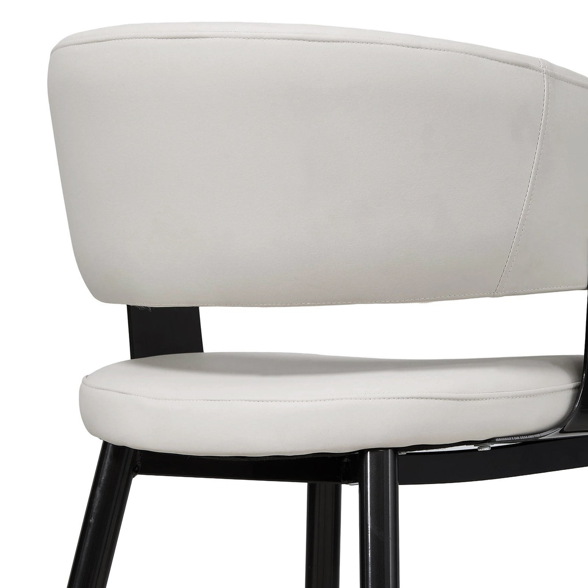 Breeins Set Of 2 Modern Pu Leather Dining Chair