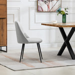 Set Of 2 Morandi Velvet Dining Chairs | Silver