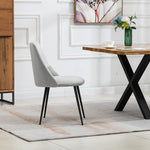 Set Of 2 Morandi Velvet Dining Chairs | Silver