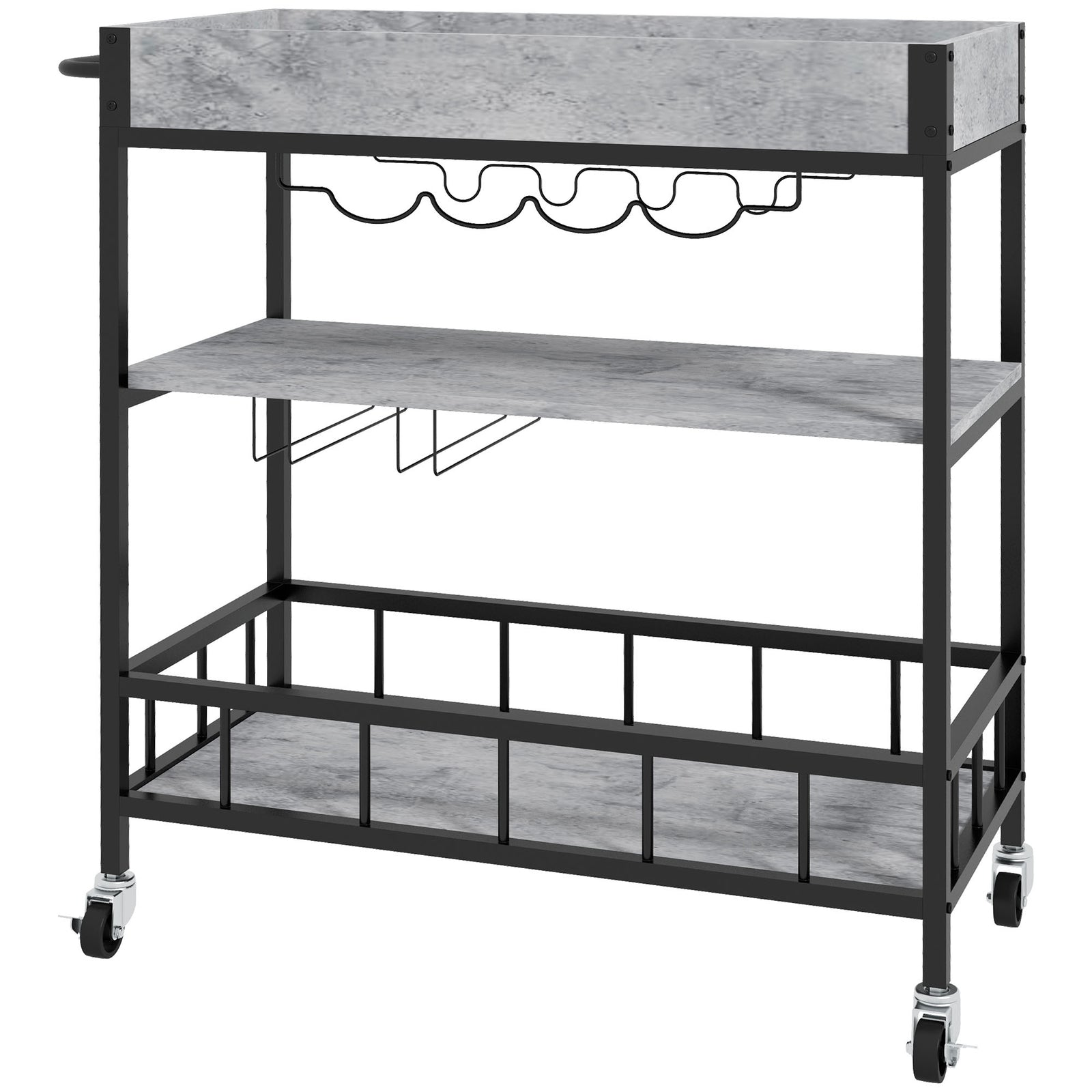 Kitchen Bar Cart Kitchen Island On Wheels With Wine Rack