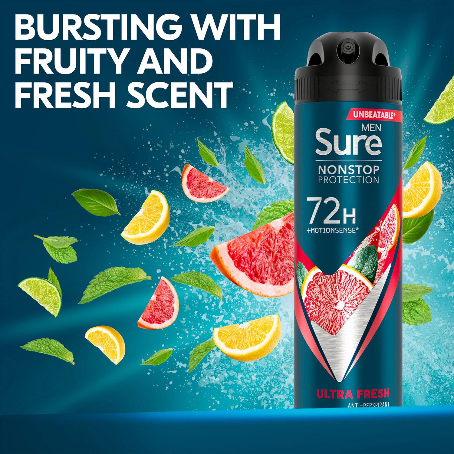Men Nonstop Protection 72h Anti-perspirant Deodorant Ultra Fresh 150ml, 3pk | 3