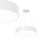 Ohio Stunning Led Pendant Lamp 24w(122w)  45cm Diameter Height Adjustable | White