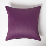 Herringbone Chevron Cushion Cover | 45cm x 45cm | Aubergine