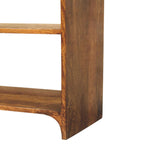 Ellington Console Table, 2 Drawers, 2 Open Shelf, Brown