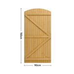 90cm W X 150/180/210cm H Semi Braced Arch Top Strong Wooden Garden Gate | 150cm