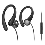 Taa1105 In-ear Sports Headphones With Loop And Microphone | Black