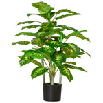 Artificial Evergreen Tree Fake Plant In Pot Decor | Small | Green