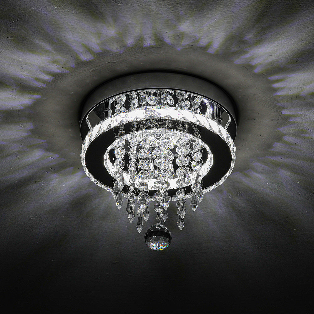 Modern Crystal Ceiling Light With Droplets