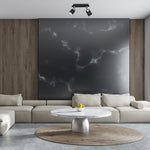 Joker Hand Made Ceiling Lamp In Matt Black With Striking Chrome Detail Featuring 2 Minmalistic Slender Cylinder Shades