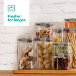Food Storage Containers Set Of 8 - Grey