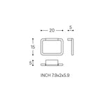 Towel Ring, Black Matt, Wall-mounted, 20 Cm. Collection Bwc