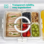 Livivo 5 Compartment Snack Organiser Box Bpa Free Container
