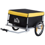 Bike Cargo Trailer Folding Yellow