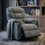 HOMCOM Electric Massage Recliner Chair With Heat, Reclining Chair, Dark Grey